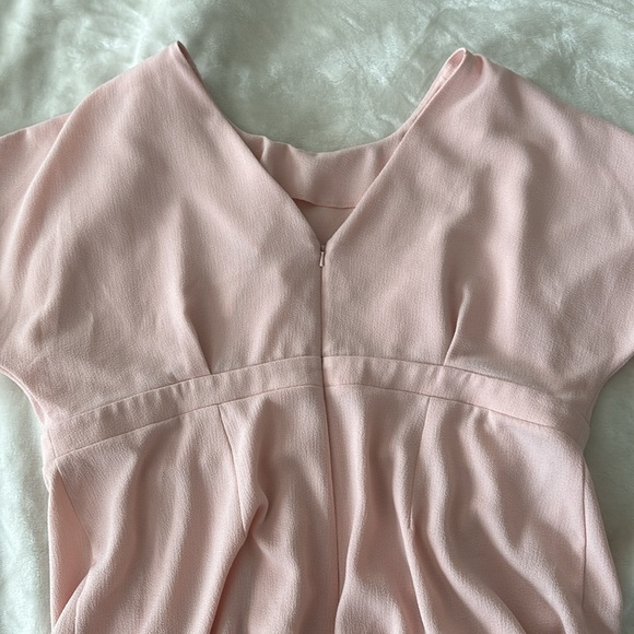 NWT ASOS MATERNITY STRUCTURED MIDI DRESS W SCOOP NECK FRNT V BACK W ZIPPER - Picture 3 of 4